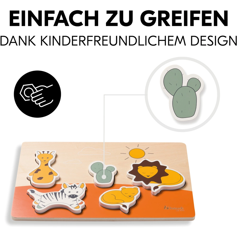 hauck Steckpuzzle Puzzle N Fit Safari