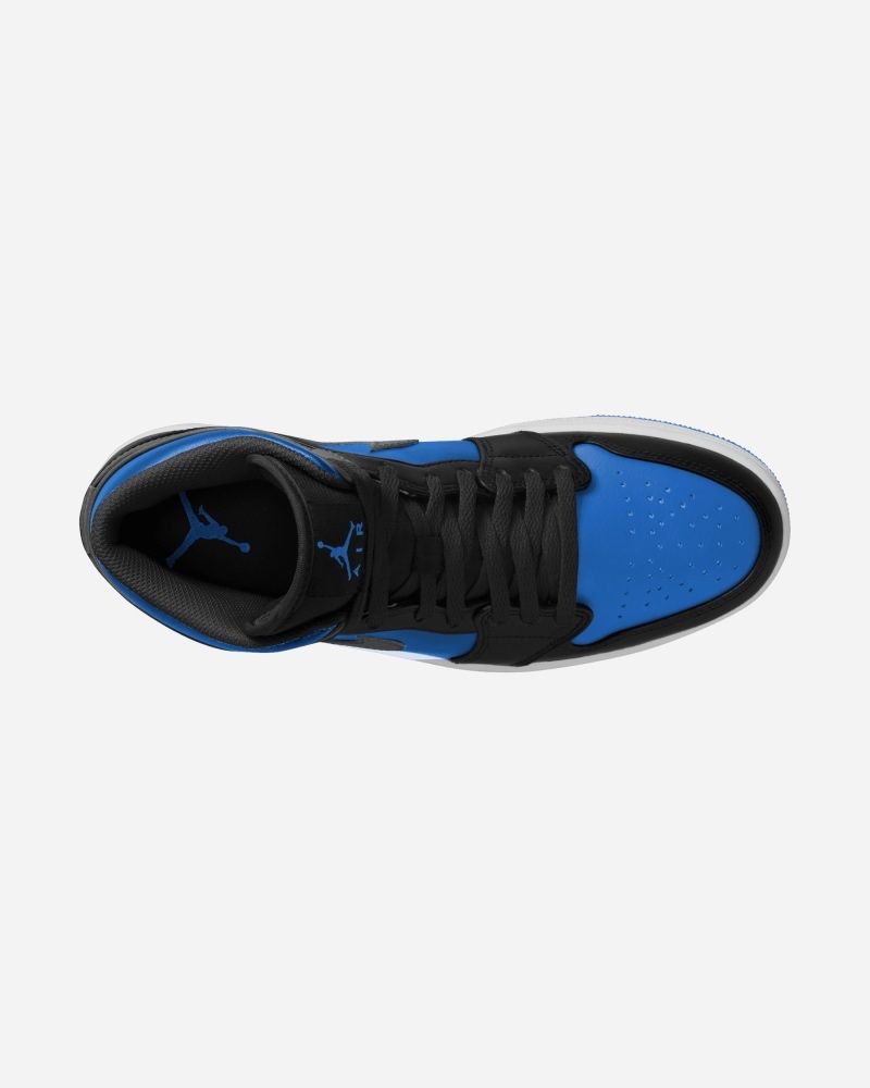 Chaussures Nike Air Jordan 1 Mid Noir & Bleu pour homme