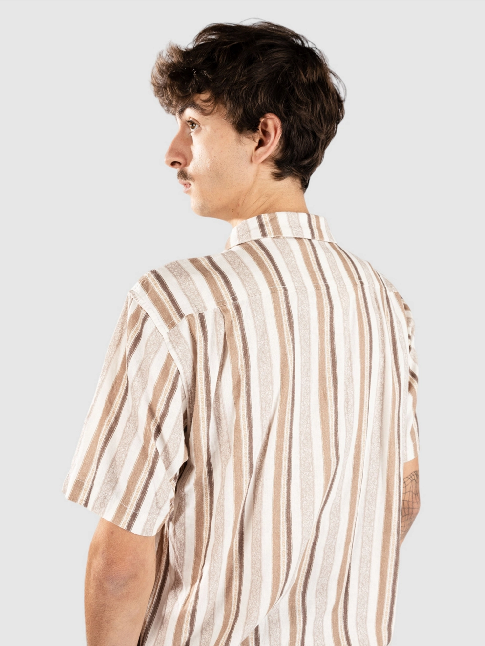 Rhythm Paisley Stripe Shirt cedar
