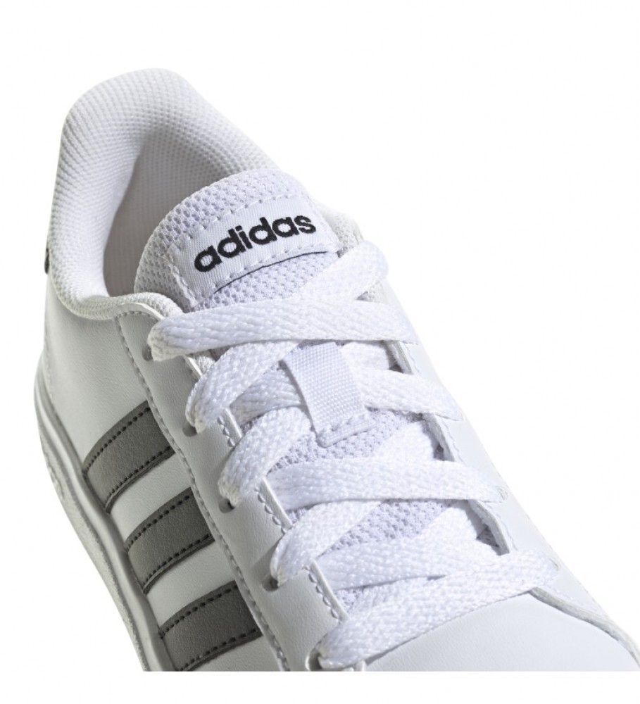Tênis adidas Grand Court Lifestyle com cadarço, branco