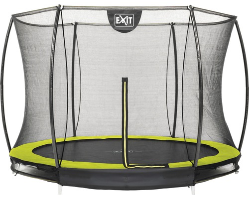 EXIT Silhouette Ground trampoline met veiligheidsnet Ø 244 cm lime