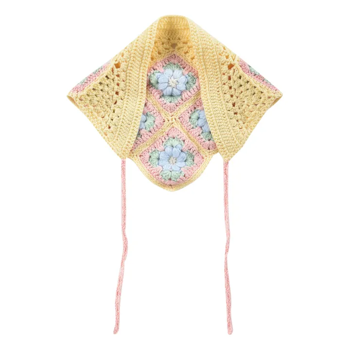 Louise Misha Foulard Holly Crochet | Jaune pâle