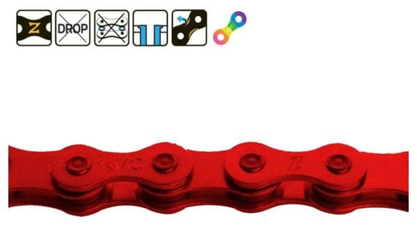 Chaîne KMC Z1 Narrow 3/32'' Rouge