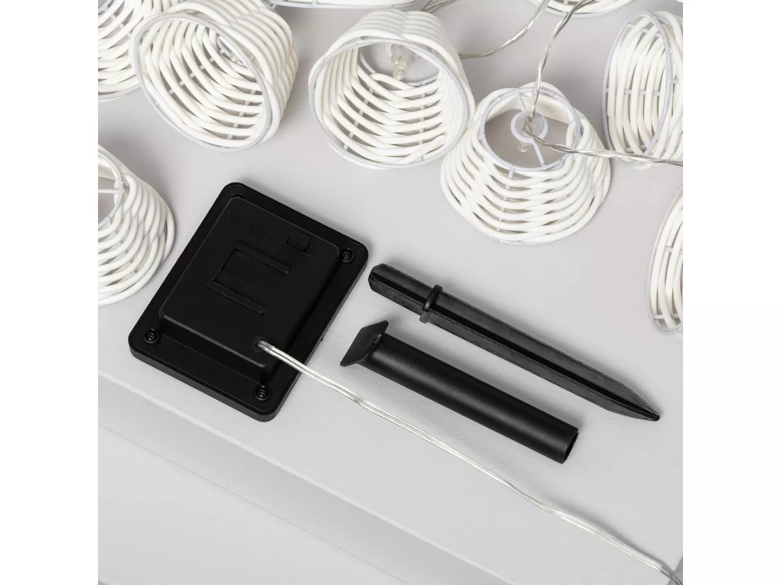 Guirlande LED Solaire Digha 1,8m Blanc