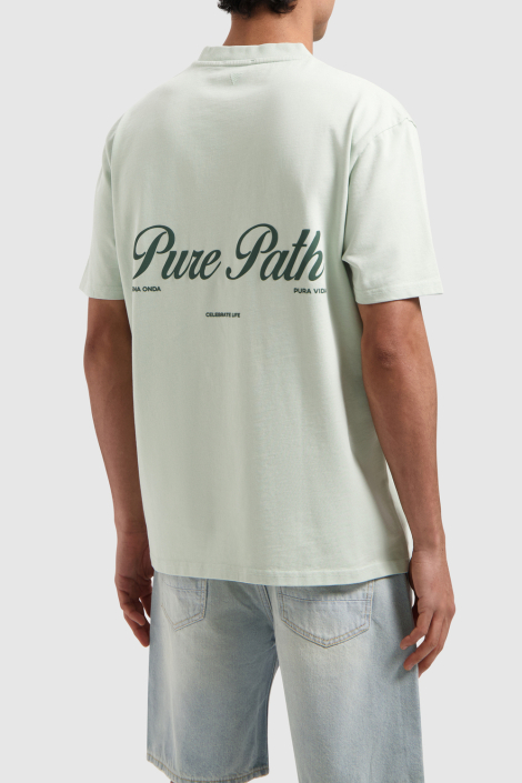 Pure Path groene heren t-shirt