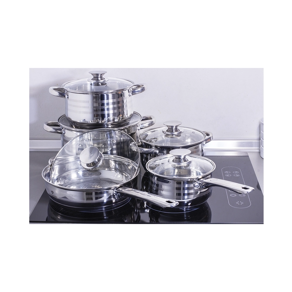 Blaumann 10-teiliges Topfset Edelstahl Gourmet Line