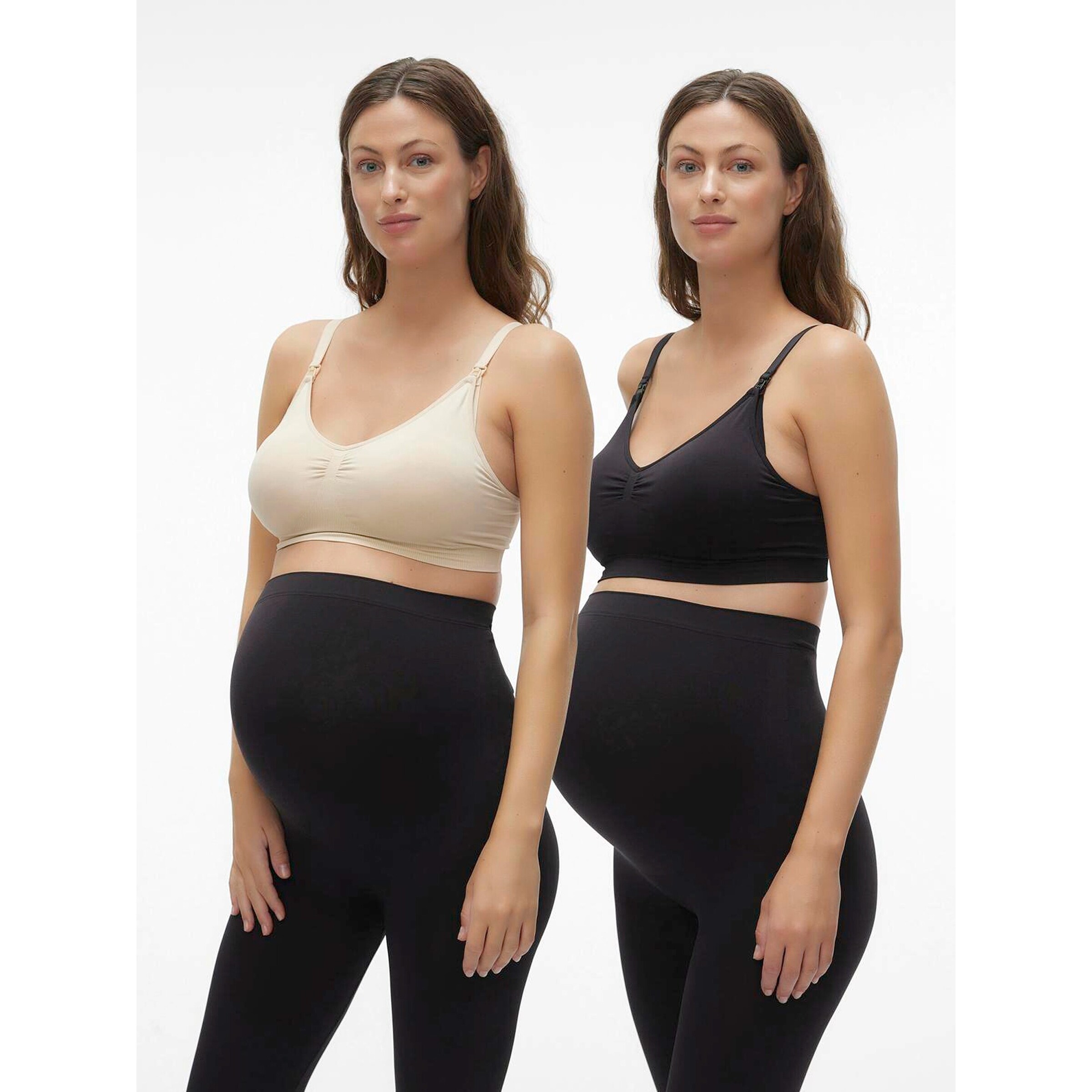 MAMALICIOUS® 2er-Pack Still-BHs Ilja schwarz/natur