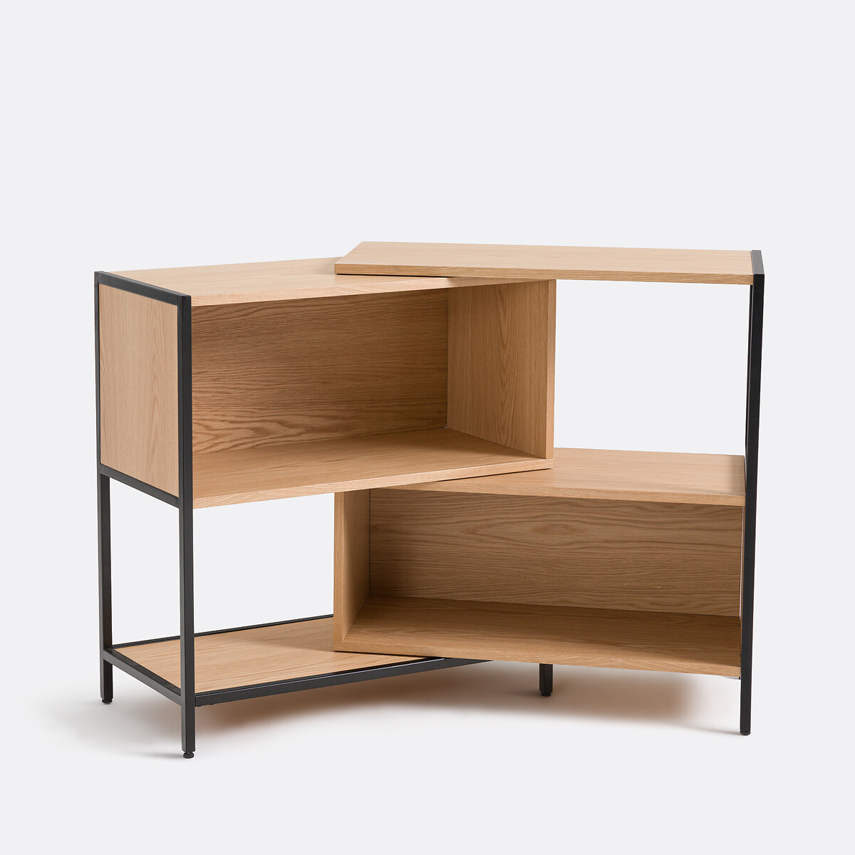 LA REDOUTE INTERIEURS<br>Mesa consolas modular e extensível em folheado de carvalho Volga