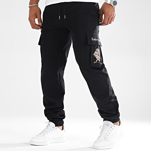 Pantalon Cargo Taz Graffiti Noir