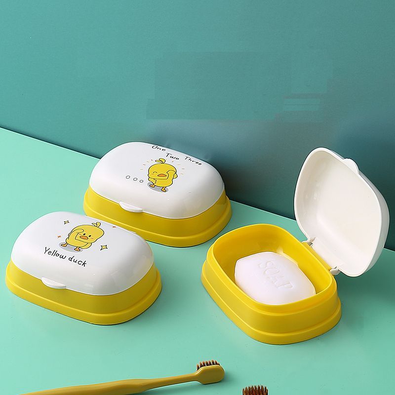 Showroom - Eendenprint plastic zeepdoos