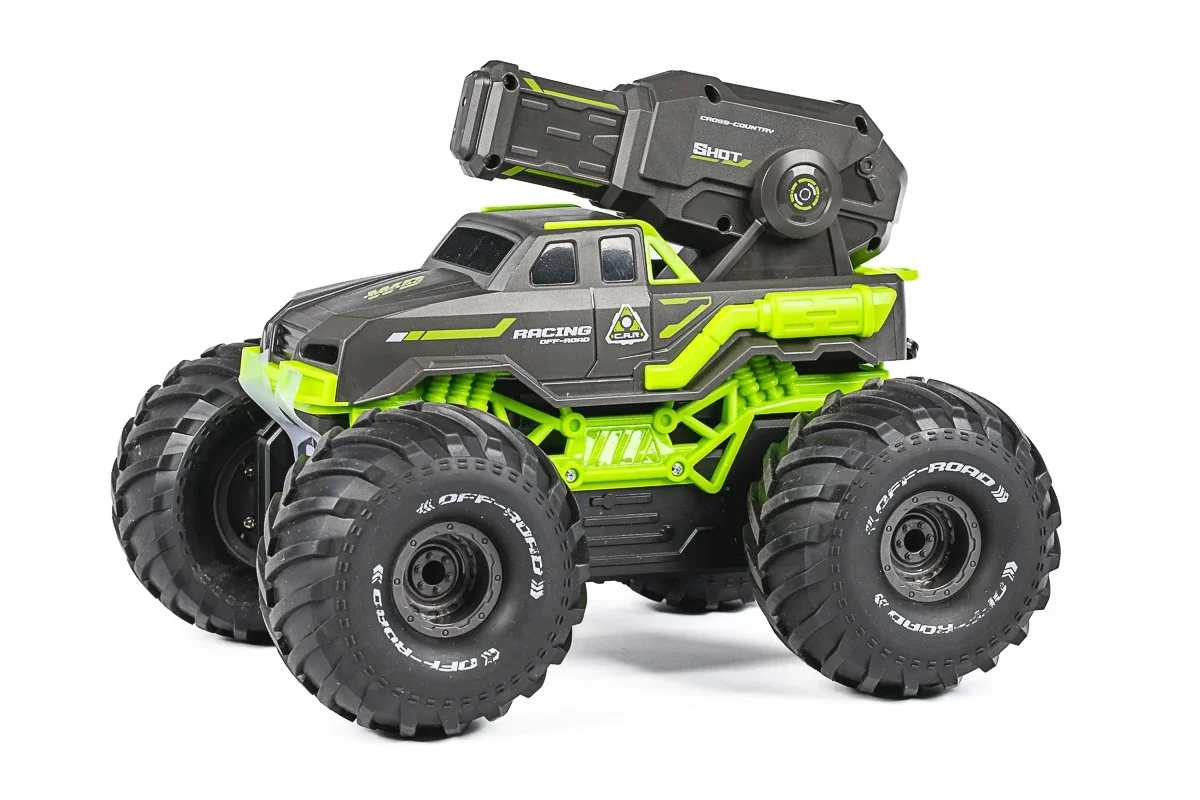 TEC-TOY - Water Shooting R/C car 2,4GHz, 7,4V 500mAh - Green (534646)