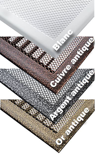 Grille d'air chaud pré-cadré 300x200 cuivre