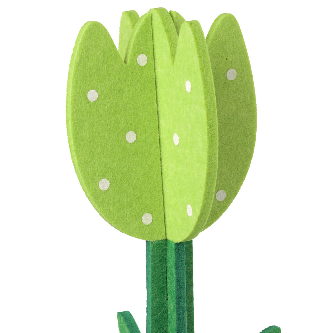 My Home Große Deko-Figur Tulpe aus Filz hellgrün / dunkelgrün