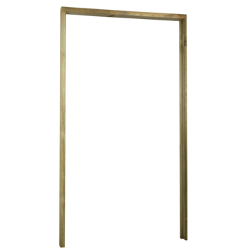 Tuinpoort kozijn met aanslaglat grenenhout geschaafd 4,5 x 160 cm, lengte ca. 210 cm