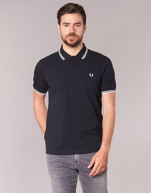 Fred Perry - THE FRED PERRY SHIRT - Noir / Blanc