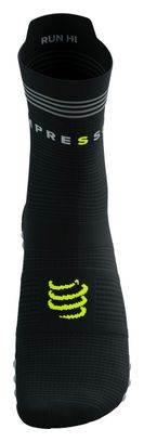 Chaussettes Compressport Pro Racing Socks v4.0 Run High Noir/Jaune