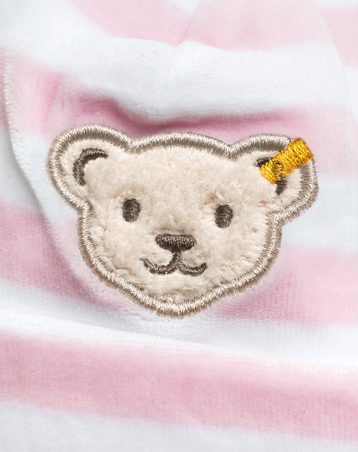 Nicki-Mütze BASIC – BLOCKSTREIFEN in rosa