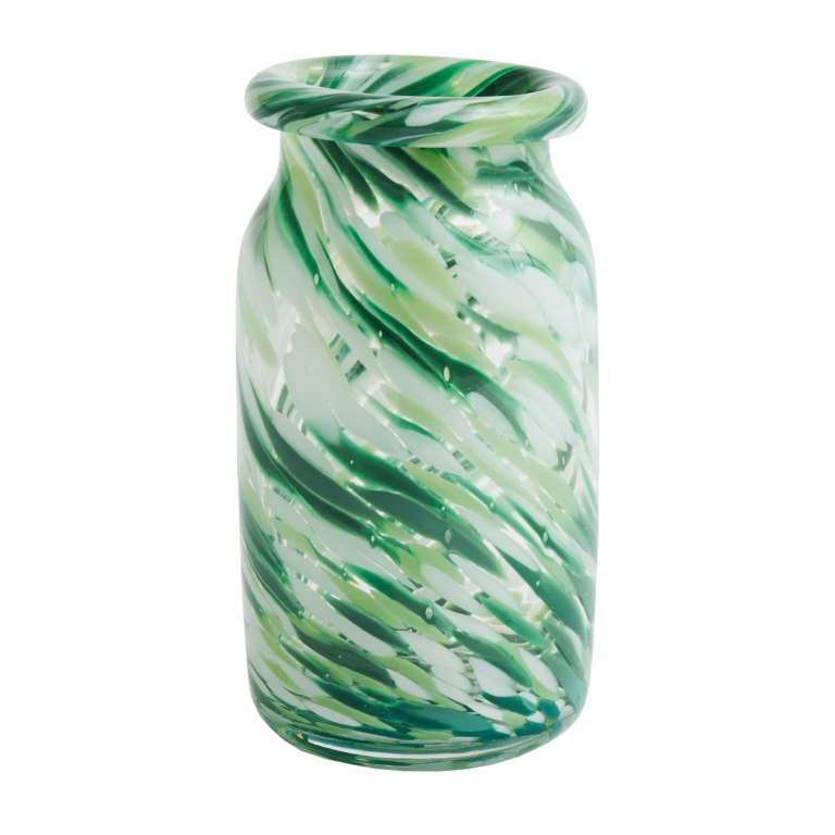 Hay Splash vaas small Green Swirl