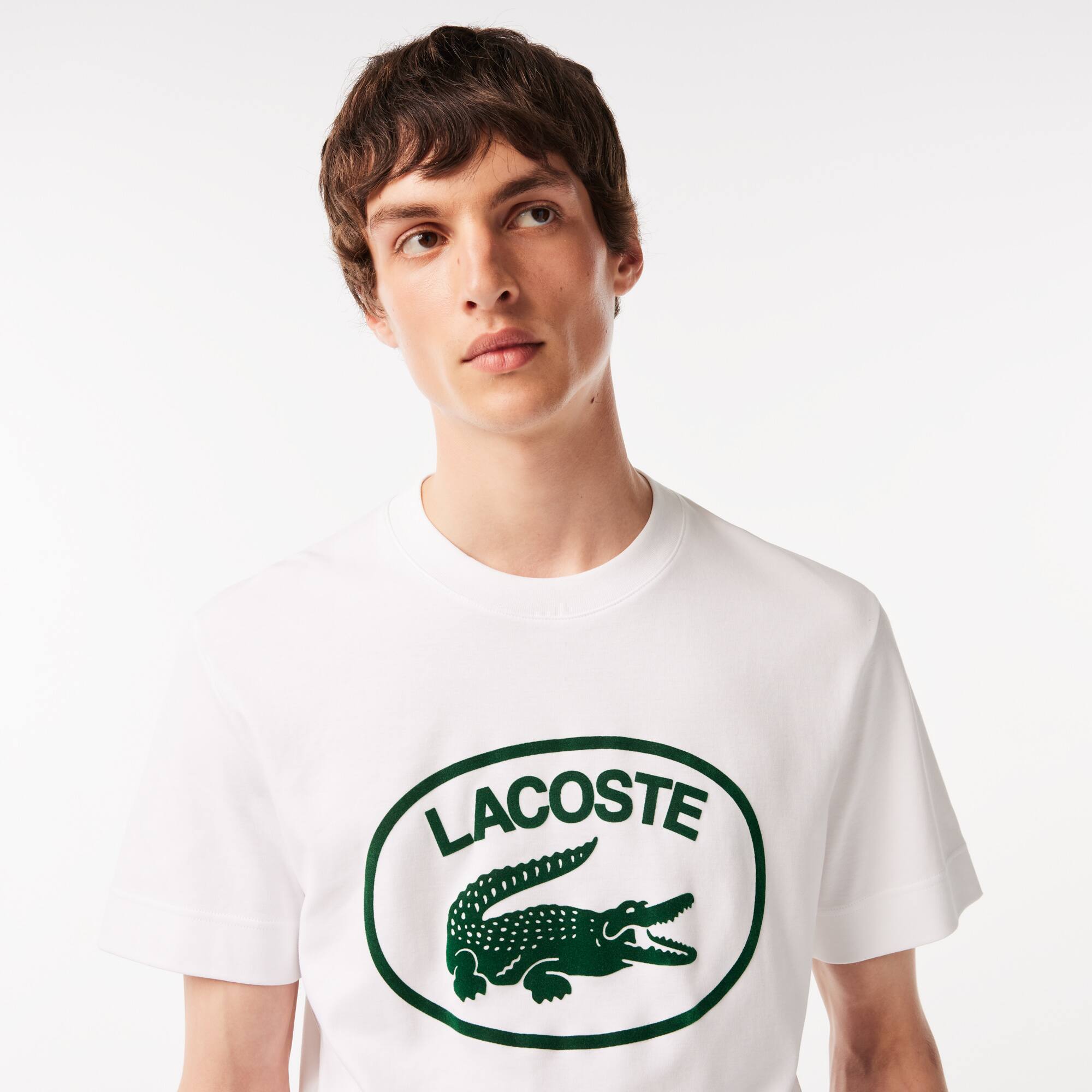 T-shirt homme Lacoste relaxed fit marquage en coton T-Shirts - Blanc - Lacoste - Homme