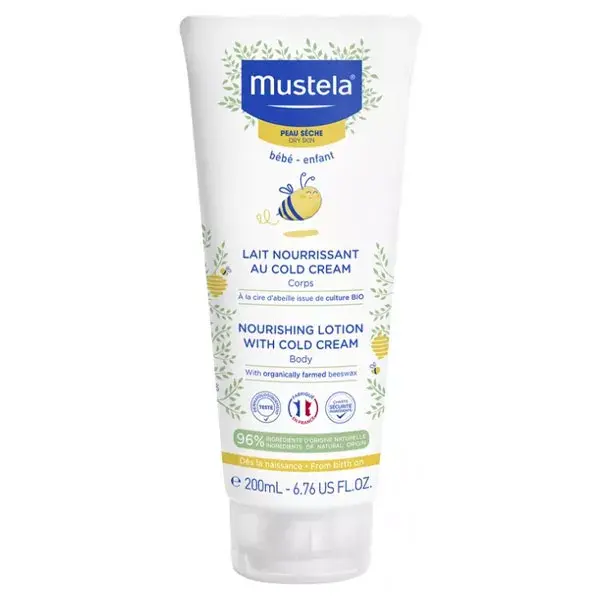 Loção Hidratante Nutritiva Mustela com Creme de Limpeza 200ml