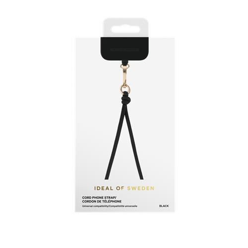 (140cm) Universal Necklace Handykette Webbing Lanyard Recycled (IDCDSSI23-01) - Schwarz / Gold