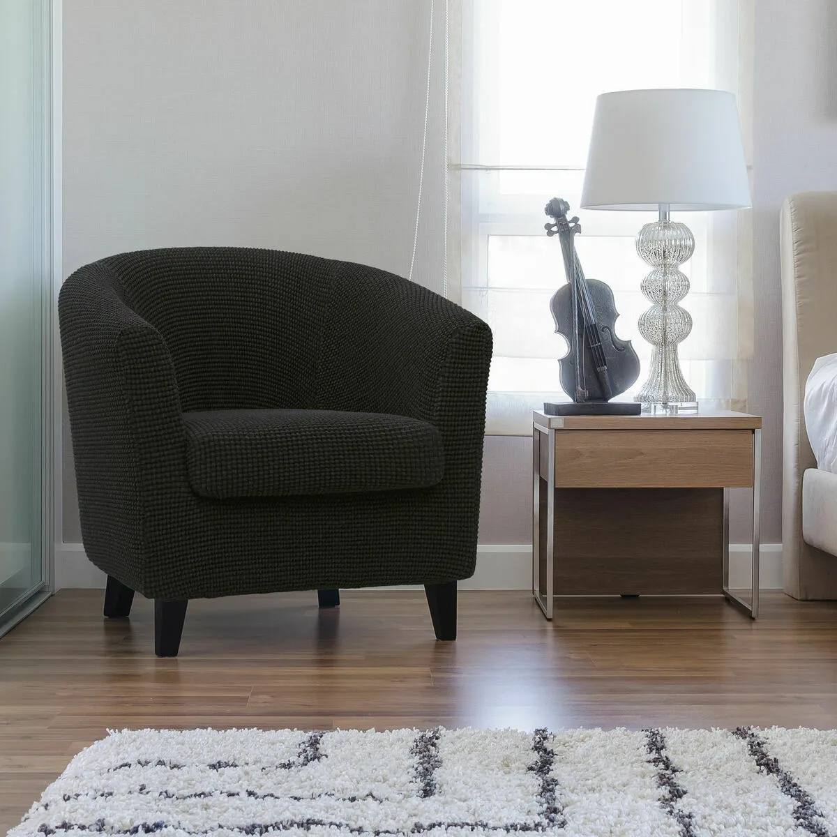 Sofaskins Housse de fauteuil Niagara - Noir