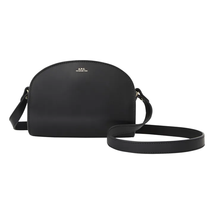 A.P.C. Sac Demi Lune Mini Cuir Lisse | Noir