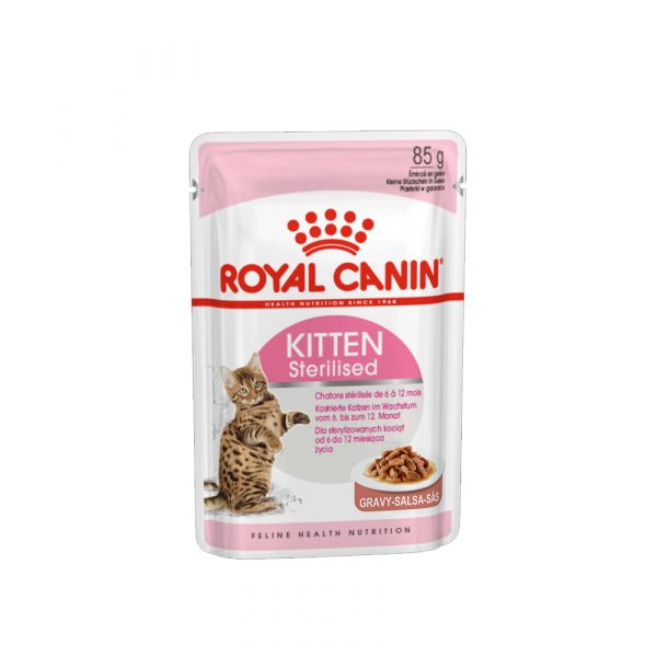 Ração Húmida Royal Canin Kitten Sterilised Gravy 85g