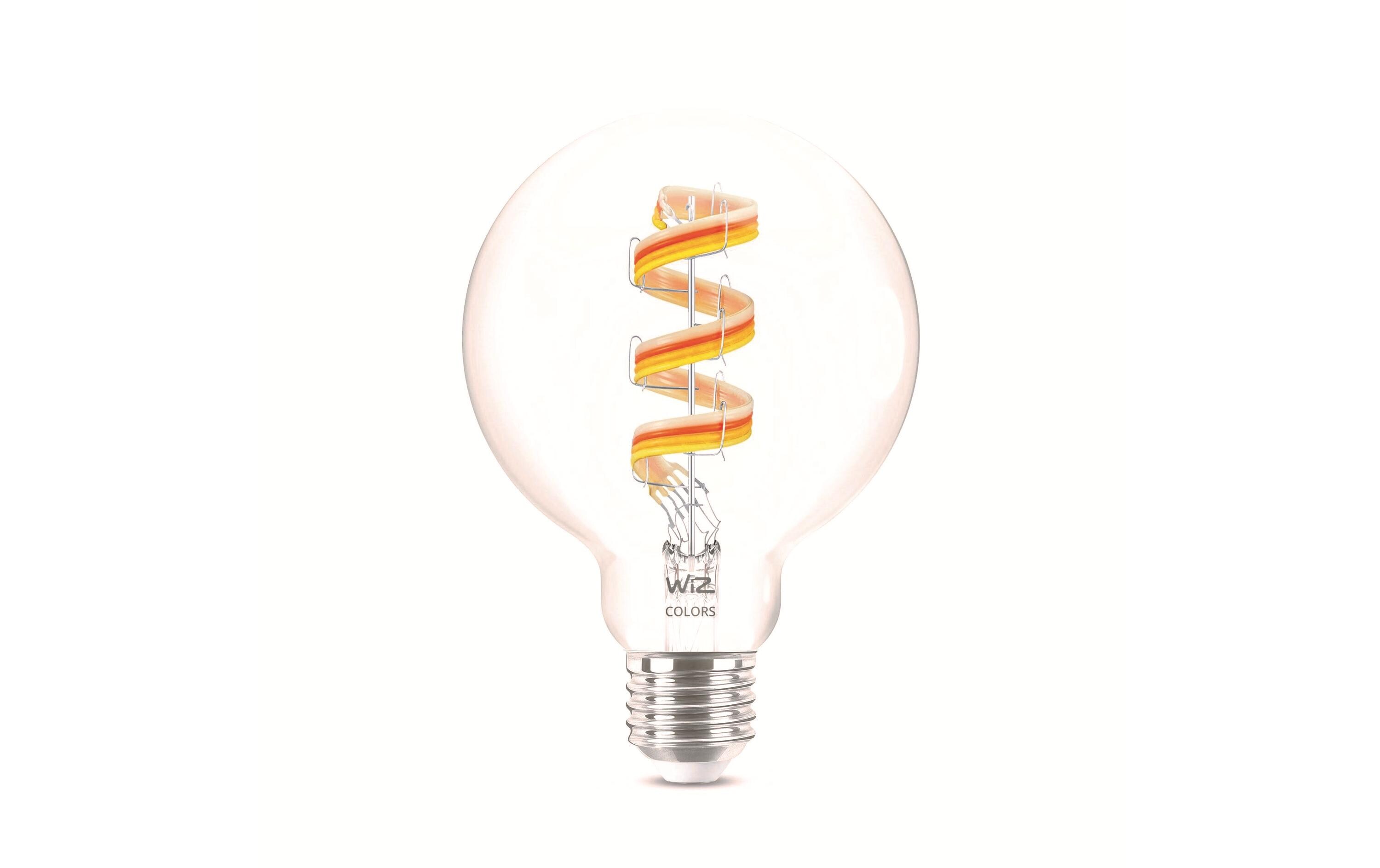 Leuchtmittel 6.3W (40W) E27 G95 Tunable White & ColorSmartes Leuchtmittel, verbindbar über Matter, WLAN