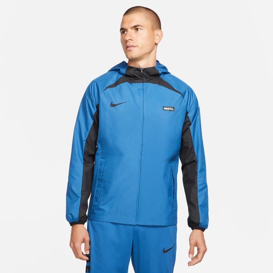 Nike Veste d'Entraînement Imperméable Dri-FIT AWF Libero - Bleu/Noir