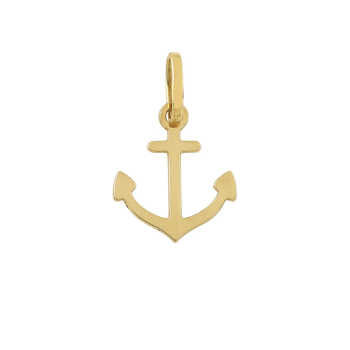 Pendentif Brillaxis ancre or jaune 18 carats