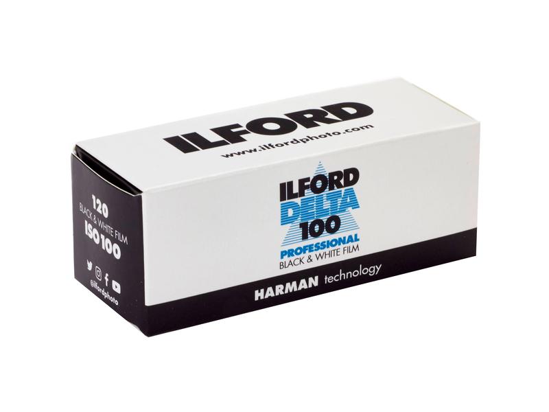Ilford Analogfilm Delta 100 120 Mittelempfindlicher, panchromatischer Schwarzweissfilm