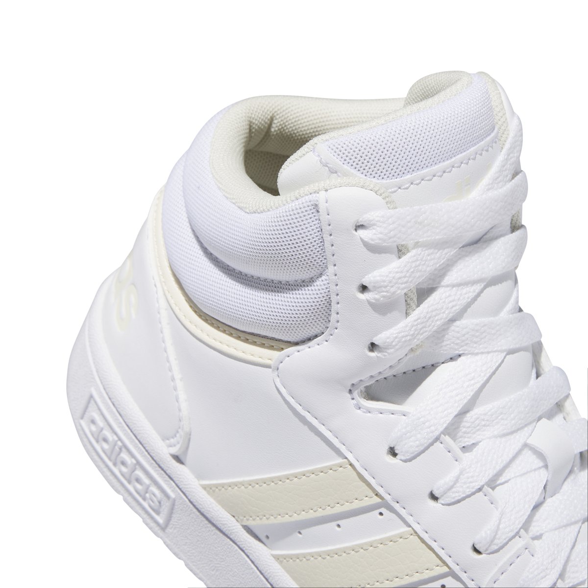 ADIDAS-Hoopsmid-tg.-Baskets de basketball - Talon plat - Blanc