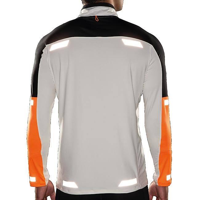 BROOKS RUNNING - T-SHIRT ML DEMI ZIP RUN VISIBLE 1/2 ZIP 2-0 M