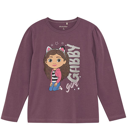 Minymo Bluse - Blåck Plum