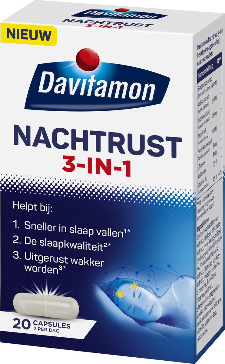 Davitamon Nachtrust 3-In-1 (20 capsules)