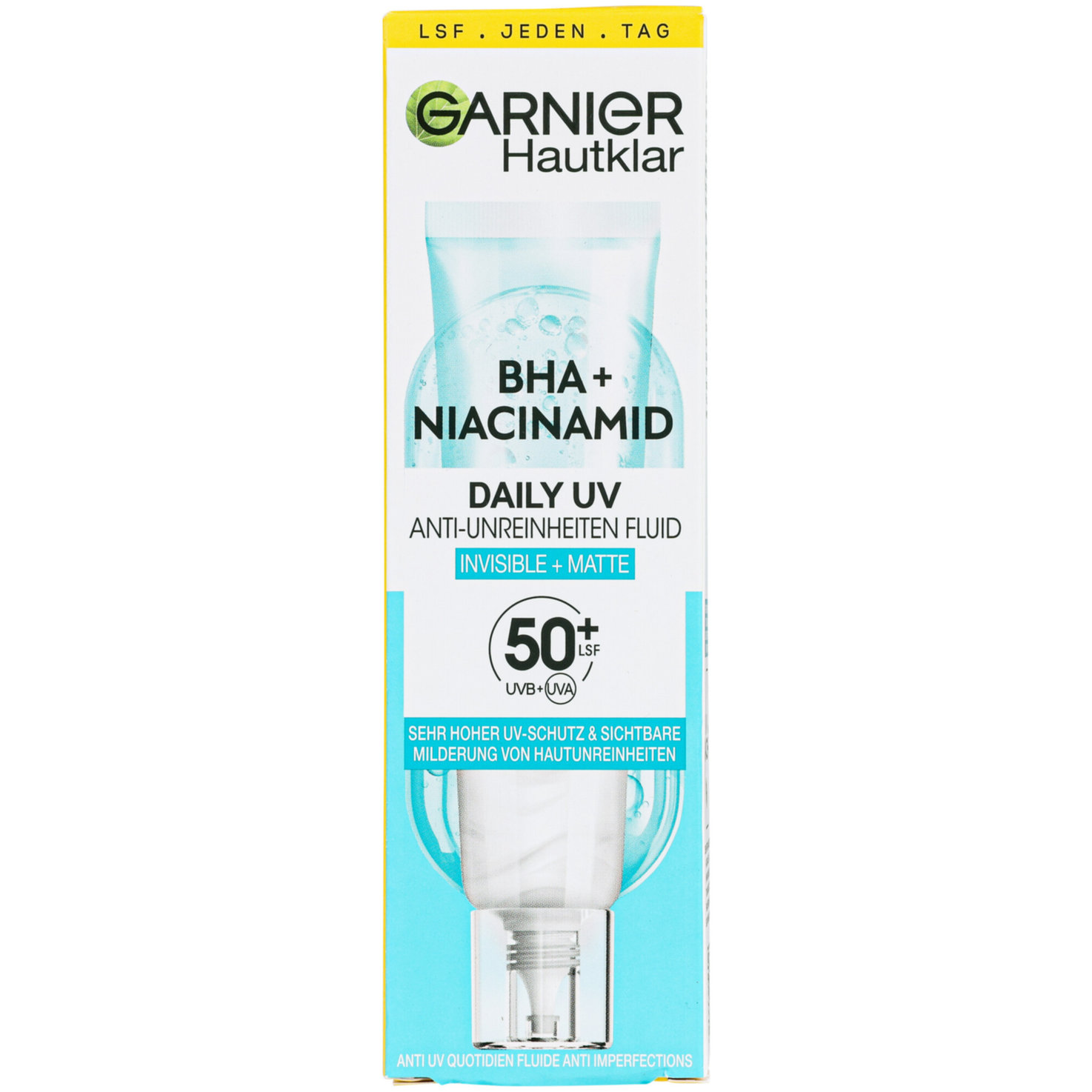 Garnier Hautklar Daily UV Anti-Unreinheiten Fluid Invisible + Matte LSF 50+
