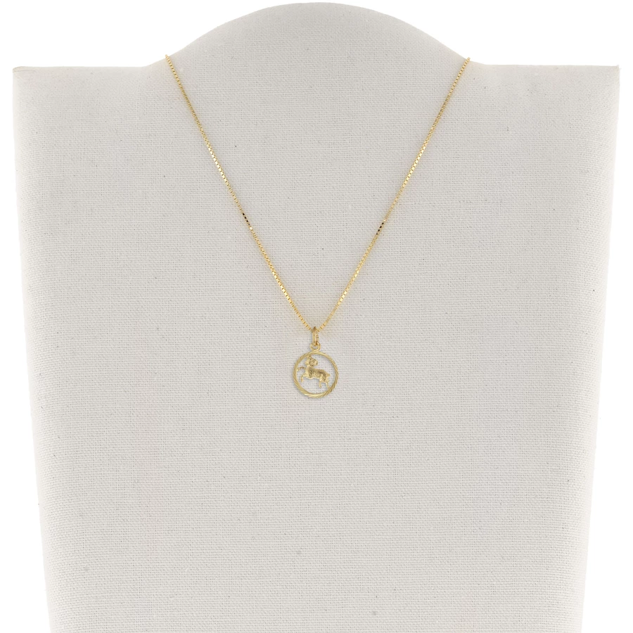 trendor Sternzeichen Widder 333 Gold + goldplattierte Kinder-Kette gold