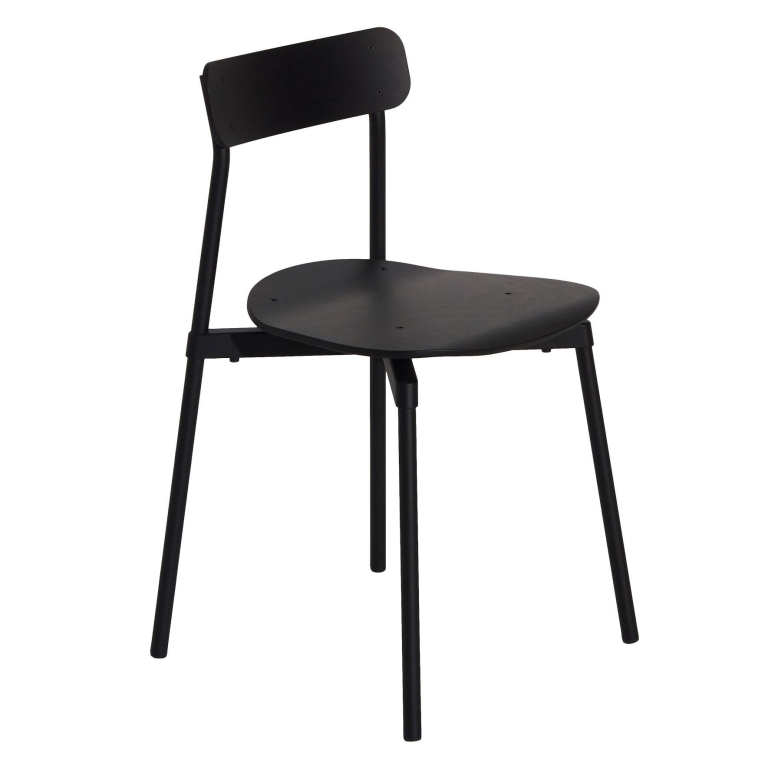 Petite Friture Fromme Wood eetkamerstoel Black