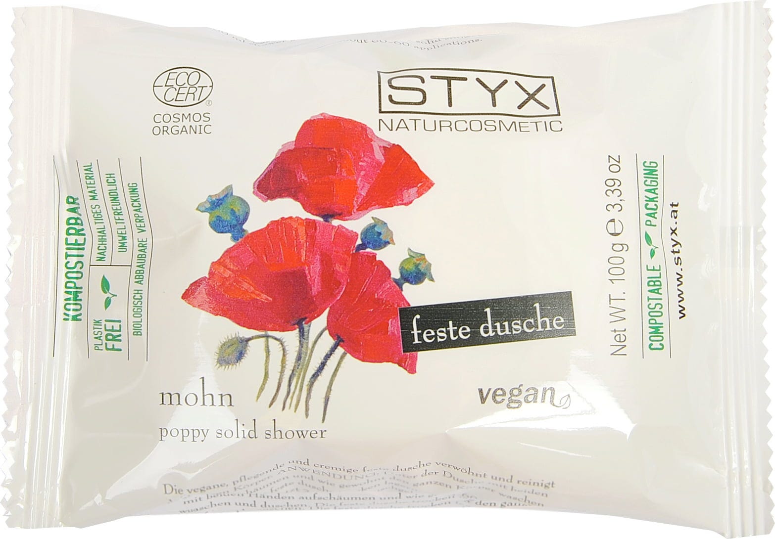 STYX  Feste Duschseife Mohn, 100 g