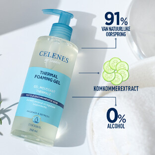Celenes by Sweden Thermal Thermische Schuimgel - Vette/ Gecombineerde Huid 250ML