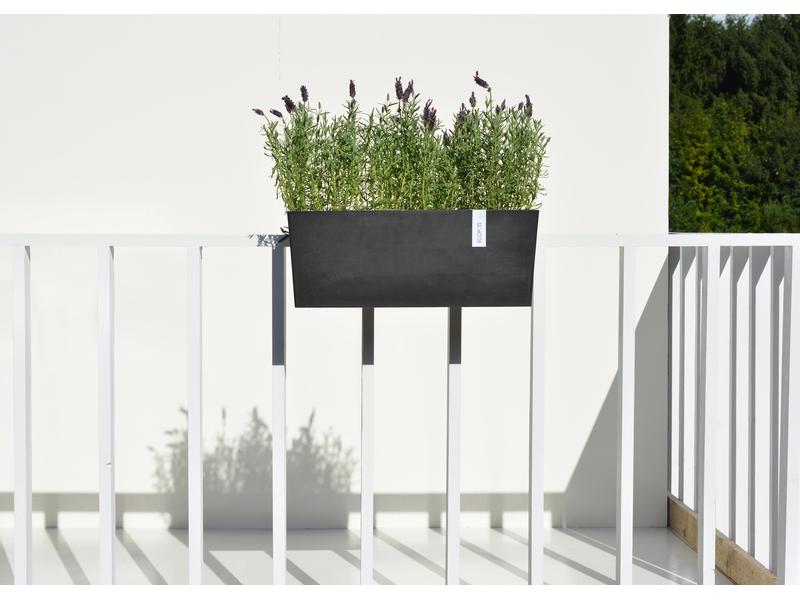 Ecopots Pflanzentopf Hanging Bruges 55 Dunkelgrau Kräutertopf