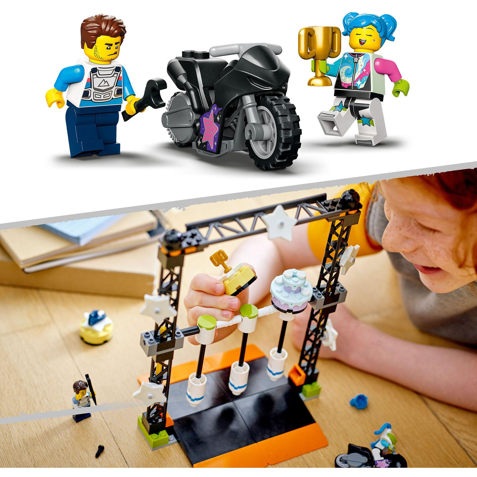 LEGO Konstruktionsspielzeug City Stuntz Umstoß-Challenge