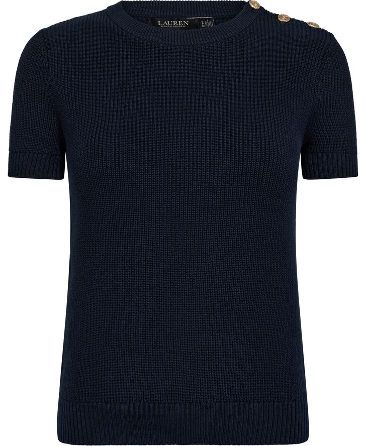 Lauren Ralph Lauren COMBED COTTON-SS SWEATER Lauren navy