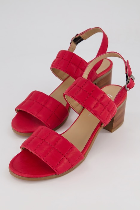 Leder-Sandaletten, Lederfutter, Weite H