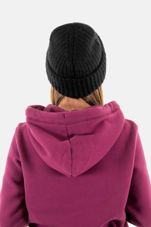 bonnets superdry rib knit 02a black