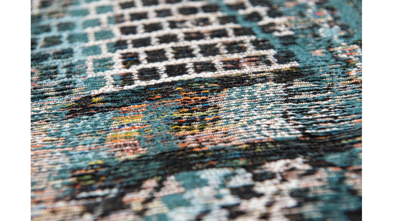 Vloerkleed Zemmuri Blue 9110 Antiquarian Kilim  | Louis de Poortere