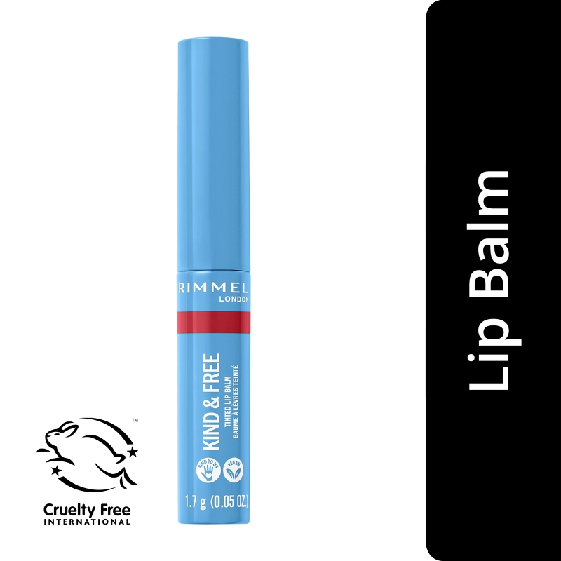 RIMMEL Kind & Free Lipbalm 1,7 gr. - 005 Turbo Red