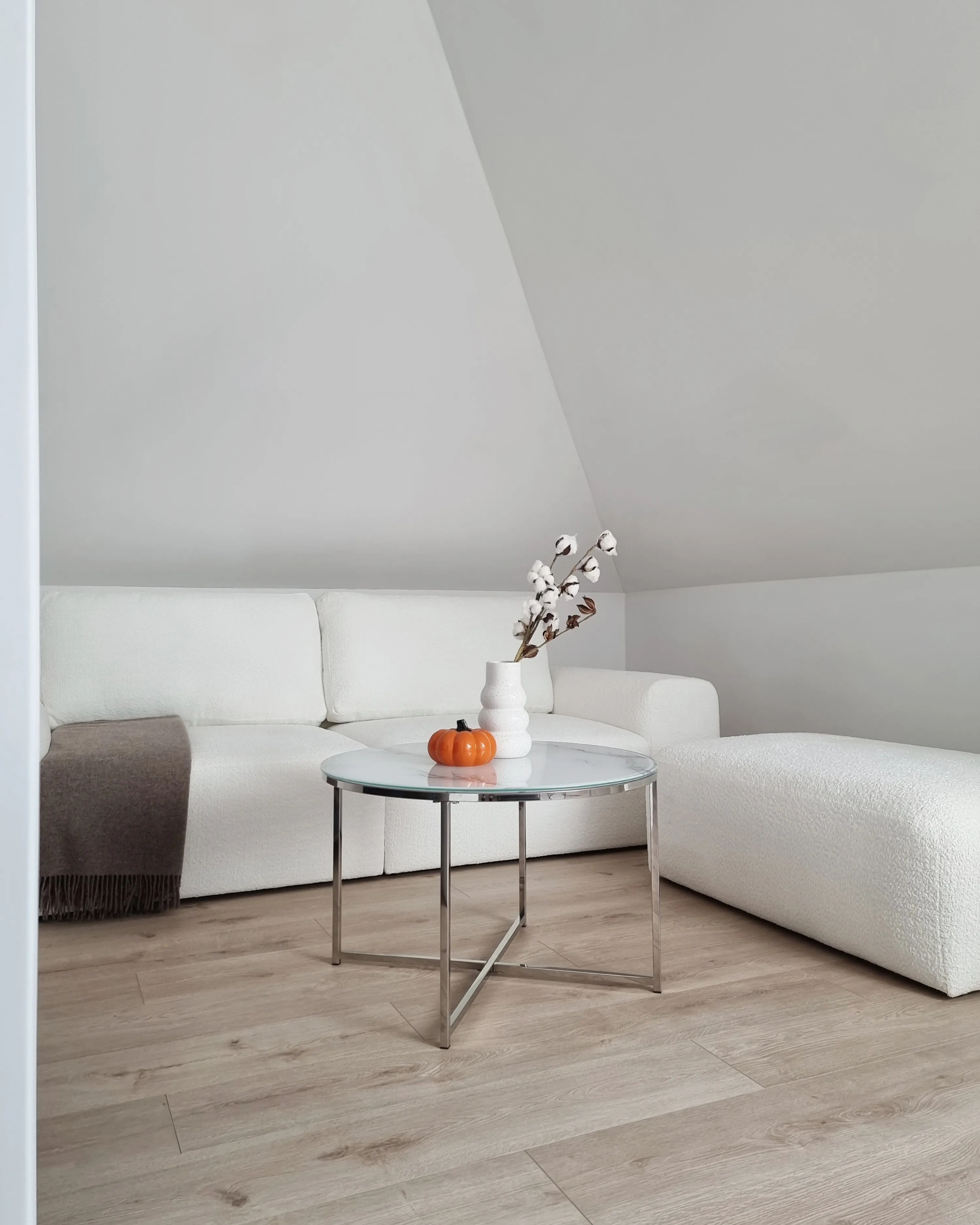 Salontafel QUINCY Veiligheidsglas Marmer/zilver
