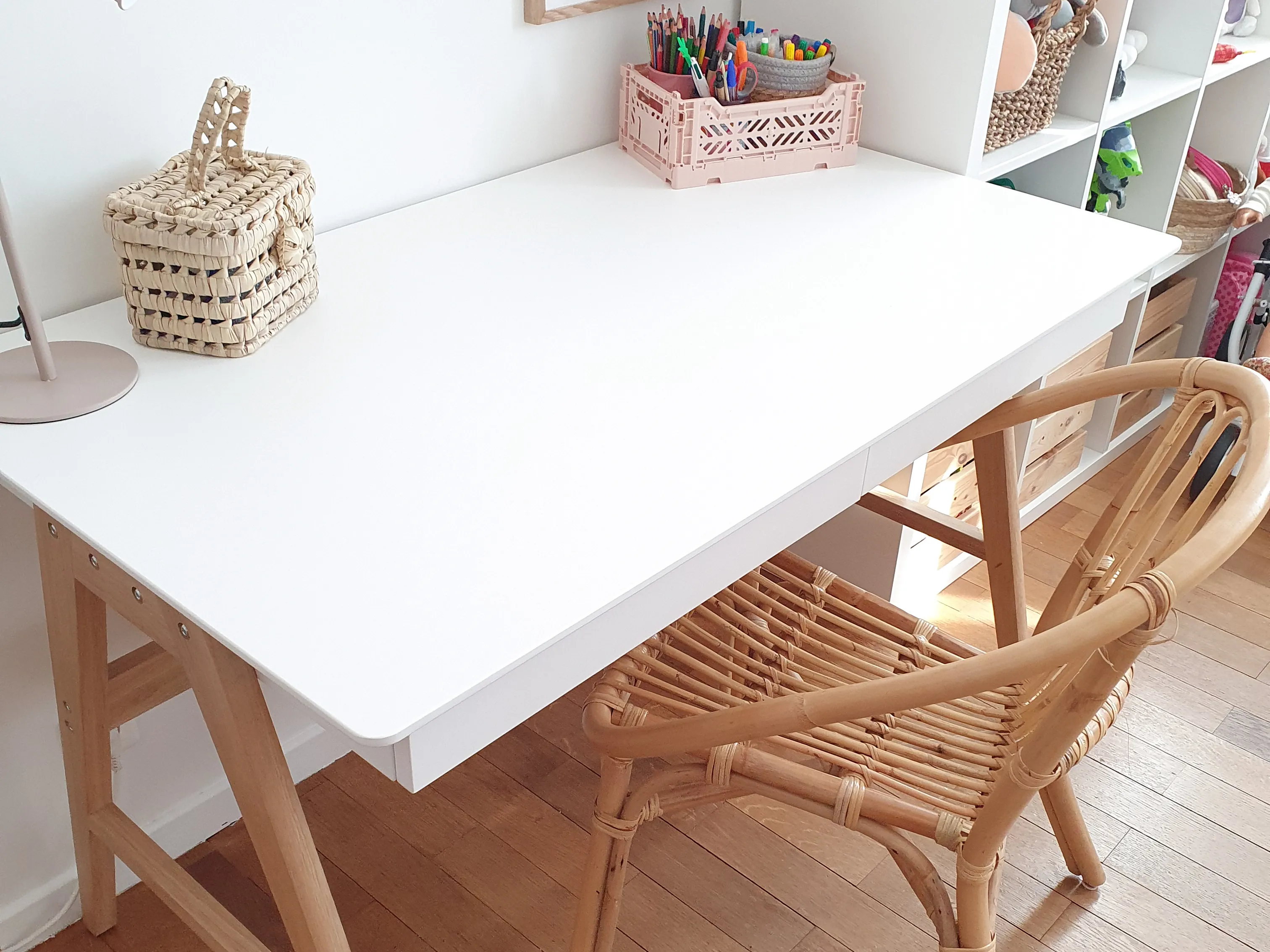 Bureau SHESLAY Wit 120 cm 70 cm met lades